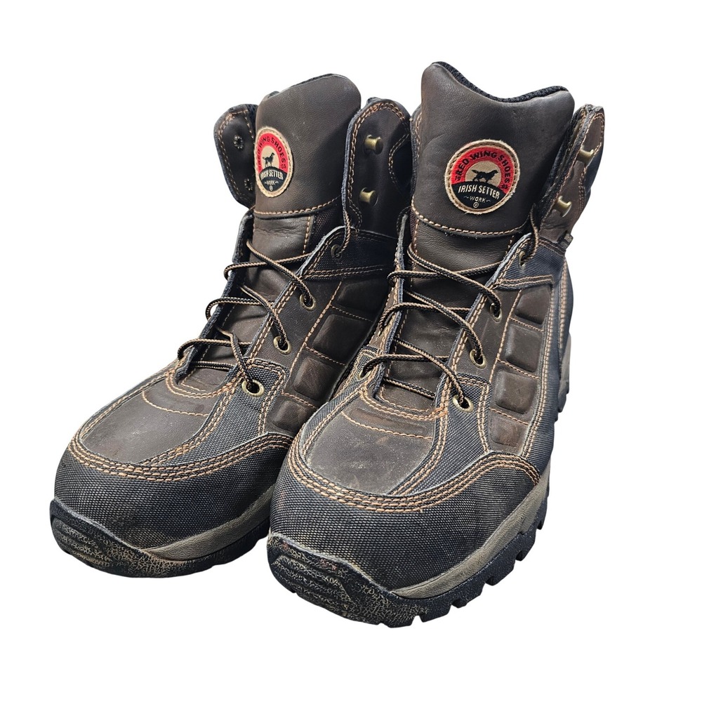 Irish Setter 83400 Ely Steel Toe Work Boots Men's 11 D Waterproof EH Red Wing